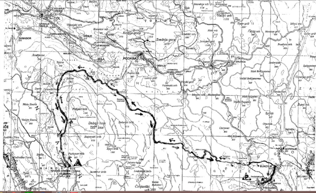 Mappa epercorso Nanos